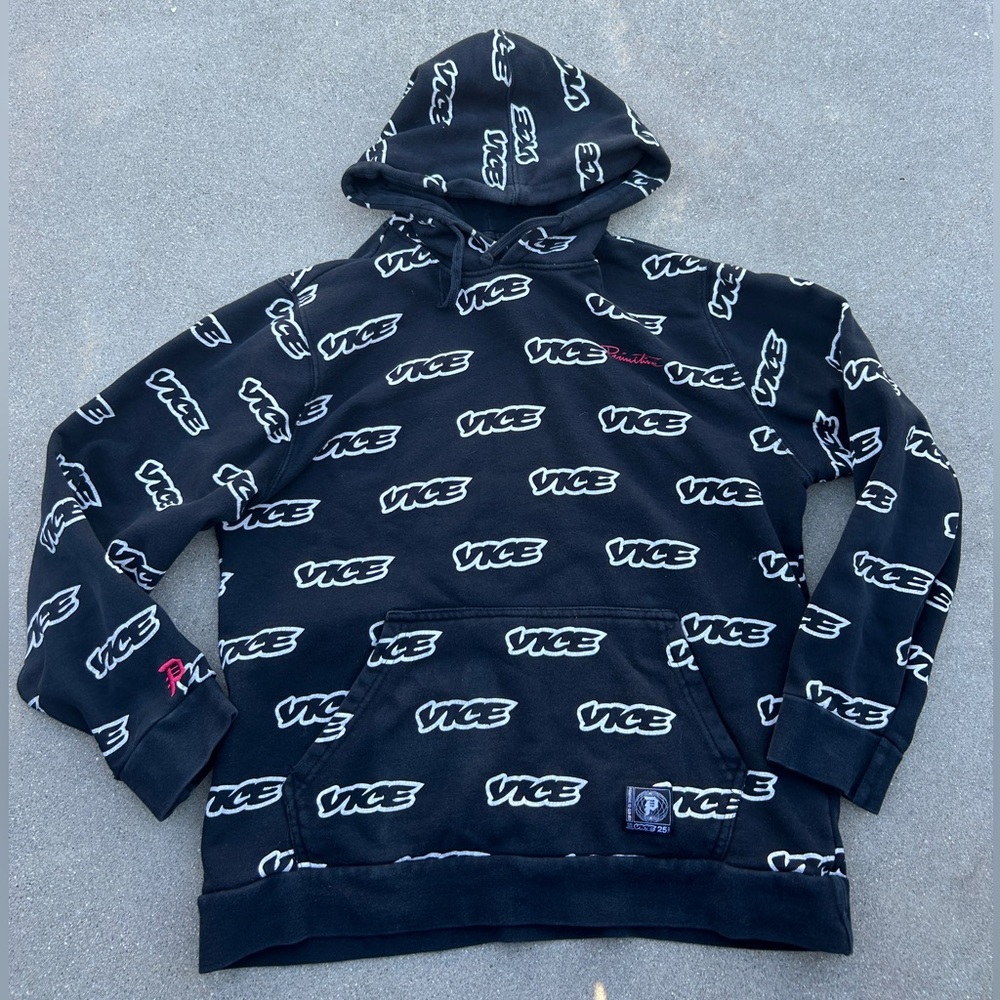 Primitive Vice Print Black Hoodie Men Size Medium